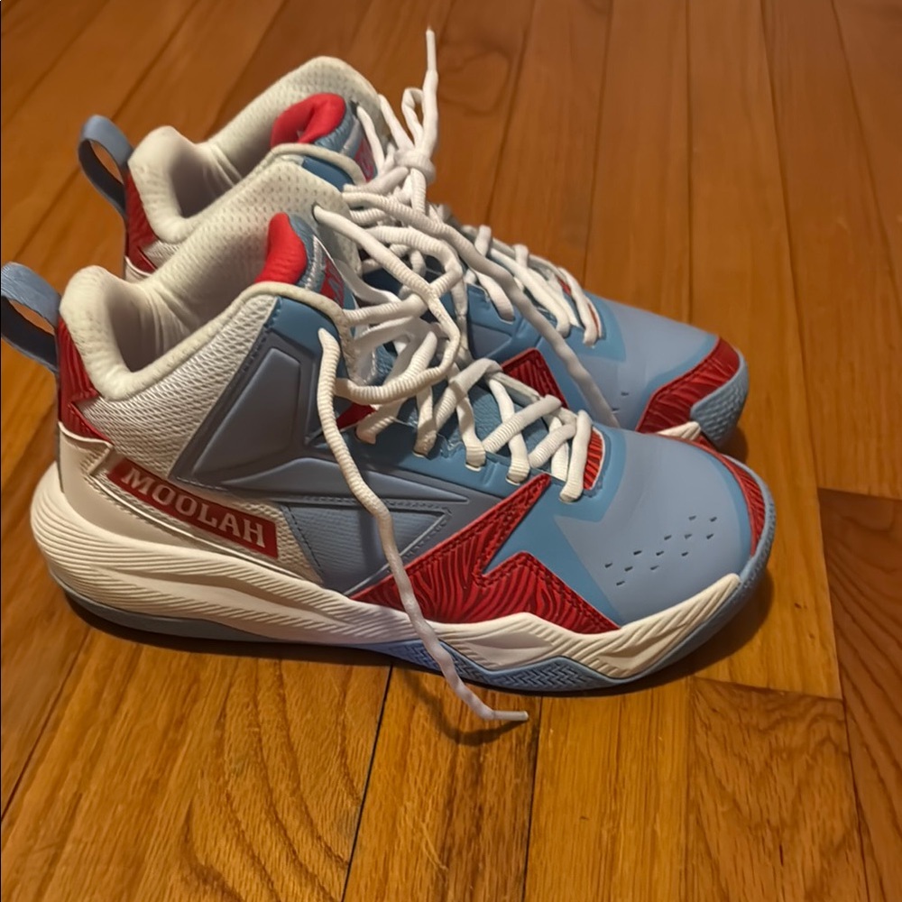 Nike Kids Sneakers - Light Blue and Red